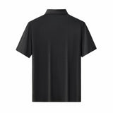 Embossed Placket Performance Polo – El Baron BLACK