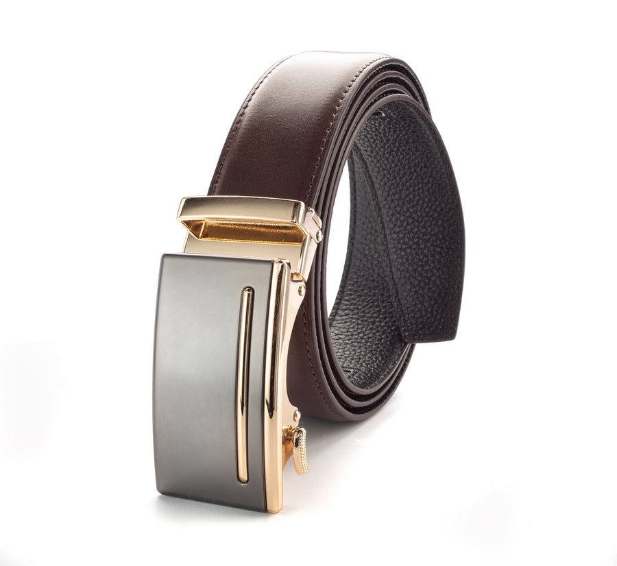 Experience Luxury with Royal's Men's Leather Track Belts, Perfect for All Occasions | BELT-51