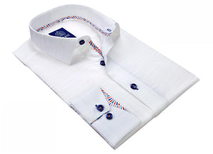 MEN'S FITTED SHIRT EUROPEAN MADE | WHITE | C02