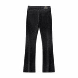 Radiant Embellished Denim Pant – Century Penthouse BLACK