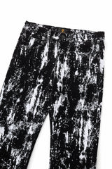 Flocked Eclipse Denim Pant – Century Penthouse BLACK