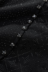 Barocco Midnight Matrix Studded Men's Sweatsuit - Black