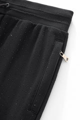 Radiant Grid Stone Hoodie & Jogger Set BLACK