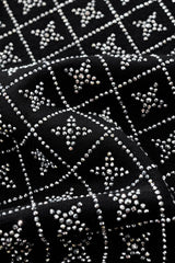 Radiant Grid Stone Short set – Century Penthouse BLACK/SILVER