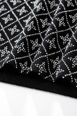 Radiant Grid Stone Short set – Century Penthouse BLACK/SILVER