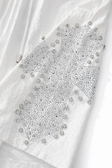 Sanctum Cross Short Set – Century Penthouse WHITE/SILVER