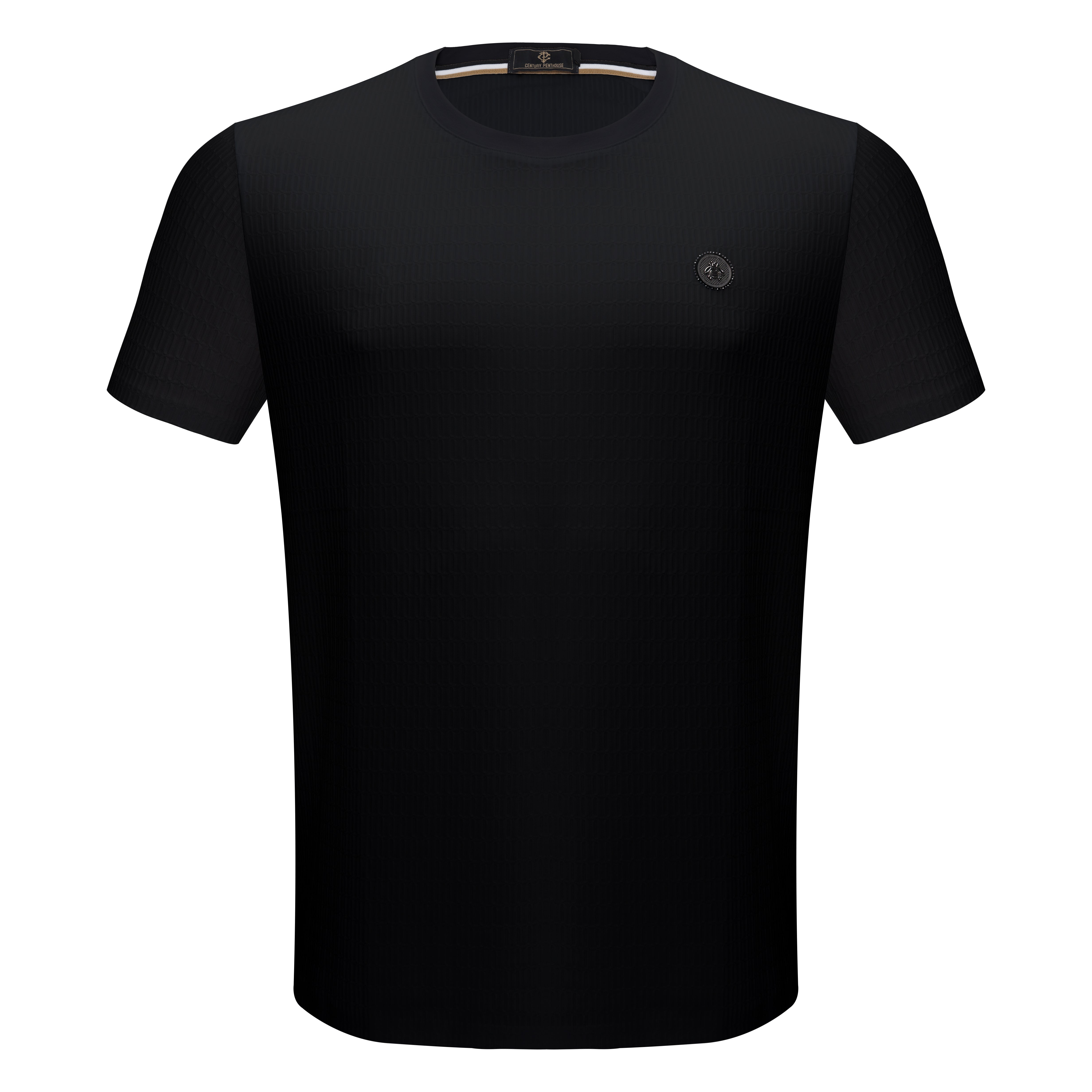 Fashion Mark T-shirt - Century Penthouse BLACK