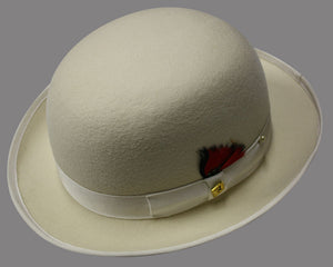 100% Wool Offwhite Derby Hat