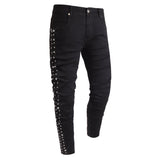 Barocco Studded side stretch Men's Jeans | DJ200