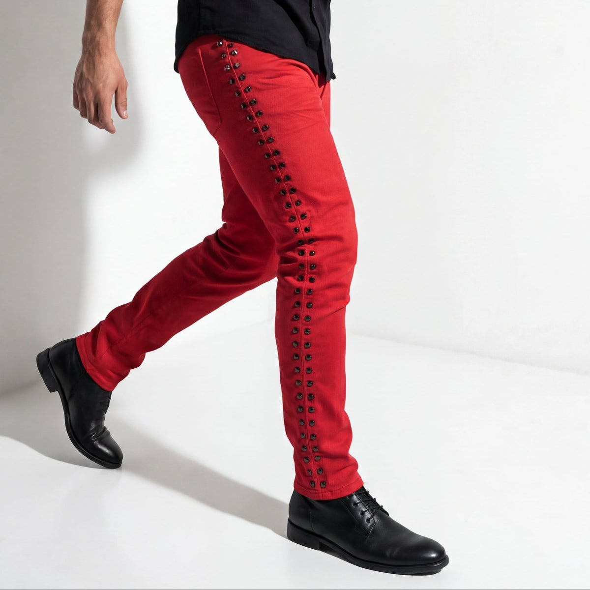 Barocco City Sleek Men's Pants - Red