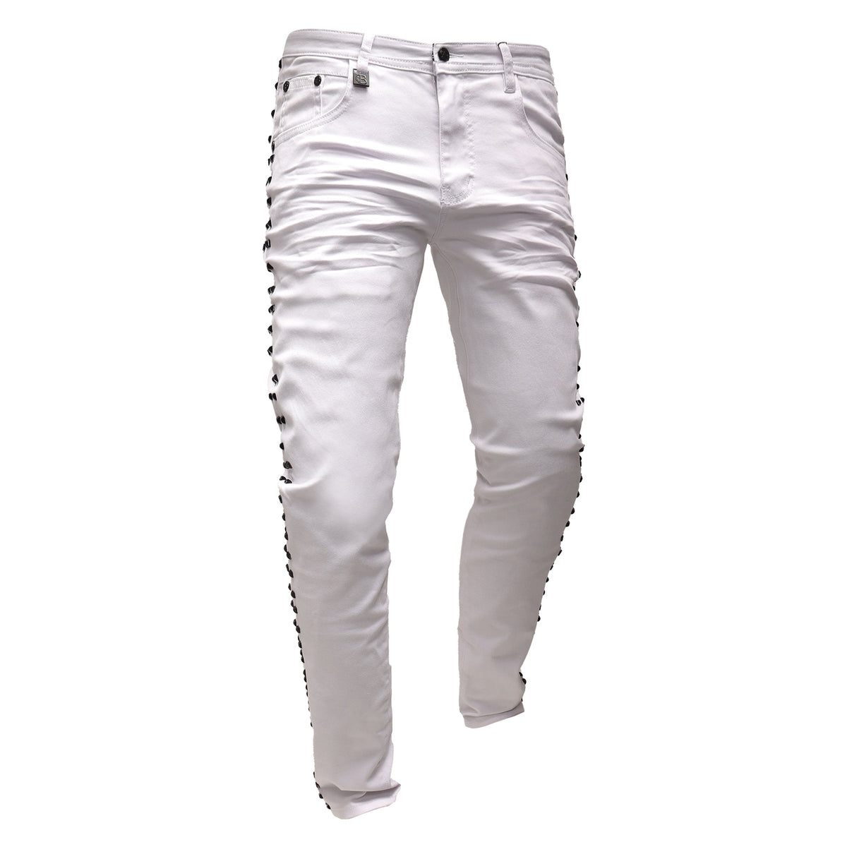 Barocco City Sleek Men's Pants - White
