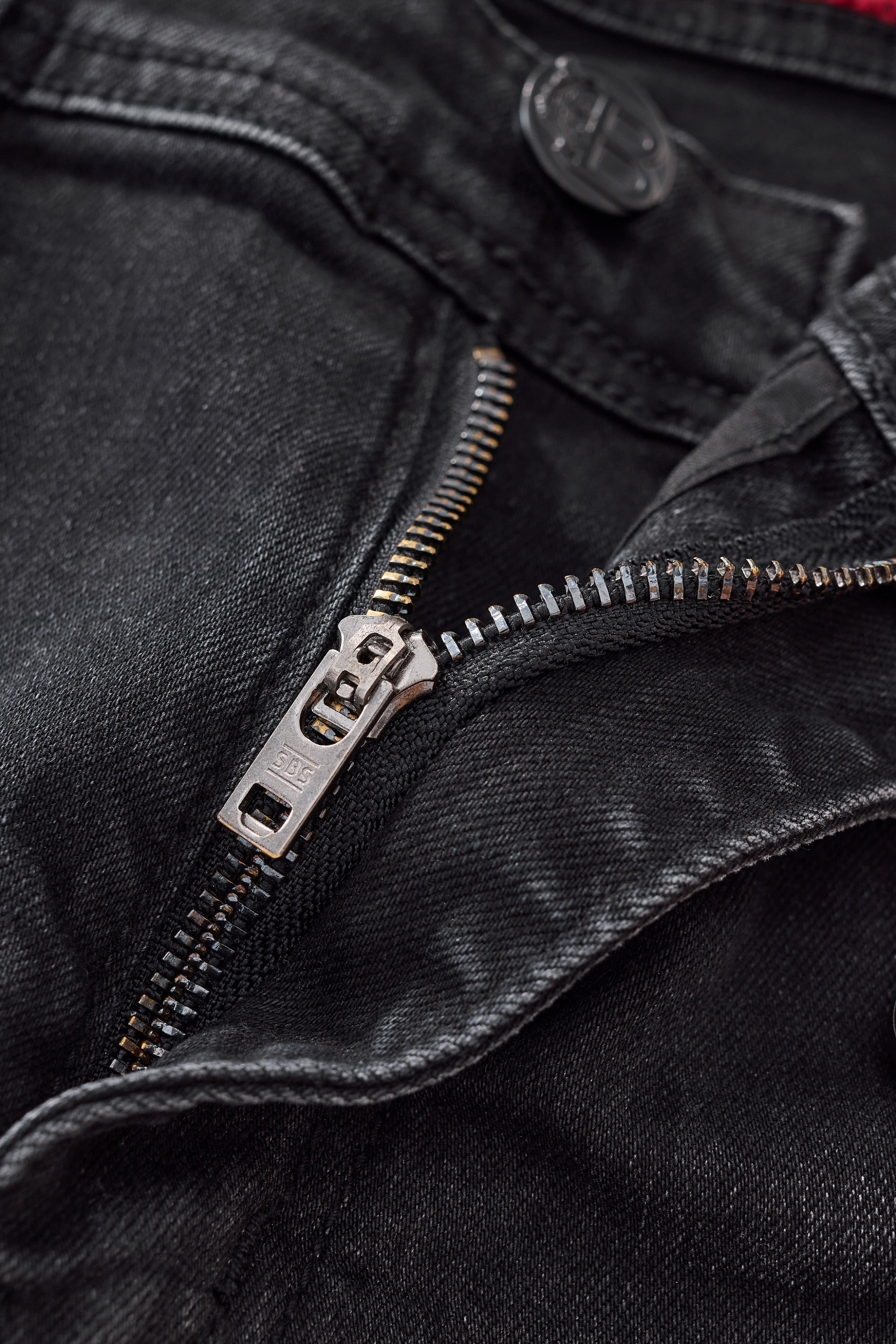 Faded Edge Straight-Leg Denim BLACK – Franky Fashion