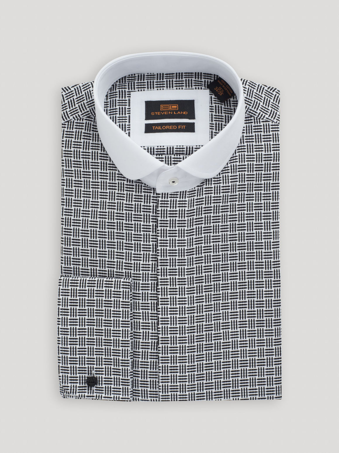 Alder Club Collar French Cuff Dress Shirt | DS320 BLK / 15.5 / 34-35 Alder Club Collar French Cuff Dress Shirt | DS320 BLK / 15.5 / 34-35
