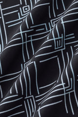 Seamless Geo Print Shirt – El Baron BLACK