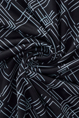 Seamless Geo Print Shirt – El Baron BLACK