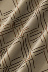 Seamless Geo Print Shirt – El Baron KHAKI