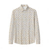 Seamless Geo Print Shirt – El Baron WHITE