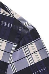 El Baron Seamless Classic Plaid Men's Shirt - Navy
