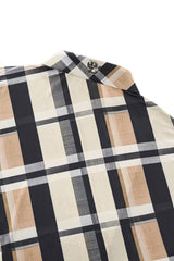 El Baron Seamless Bold Plaid Men's Shirt - Khaki