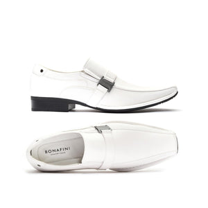 Men's Slip-on Loafer Shoes Black, White, Dark Brown | G-229