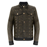 Pure Style BLACK/GOLD Men's Denim Jacket