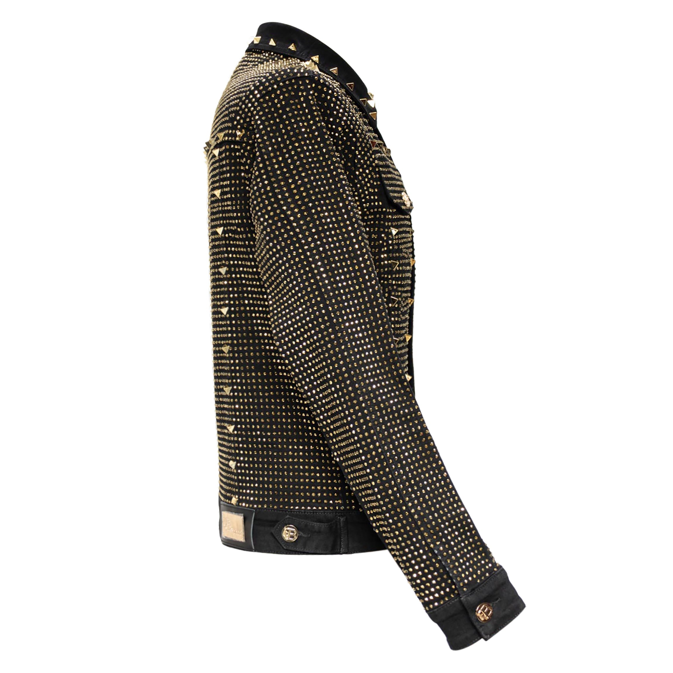 Pure Style BLACK/GOLD Men's Denim Jacket – Franky Fashion