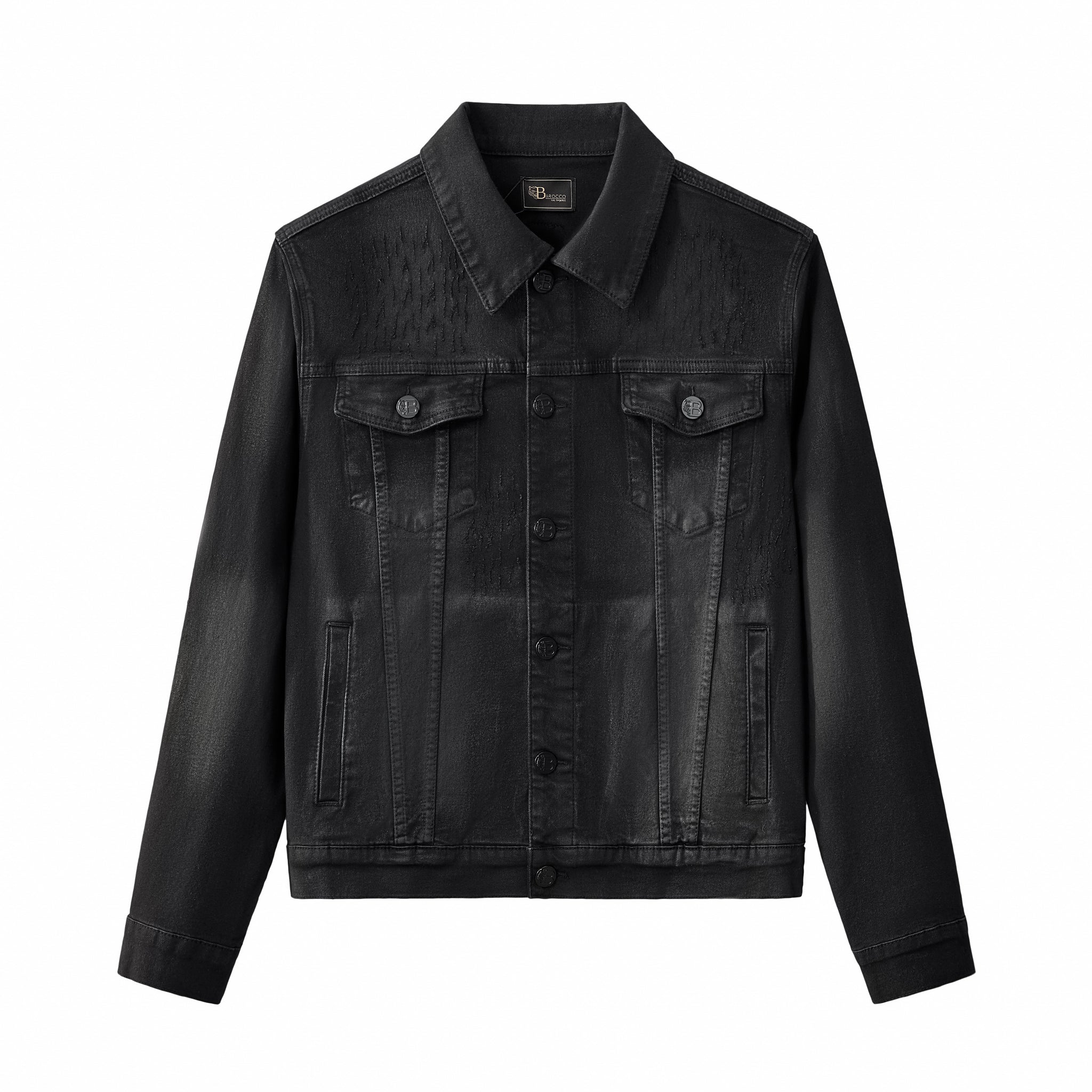 Pure Style BLACK/GOLD Men's Denim Jacket – Franky Fashion