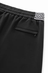Barocco Imperial Trim Men's Lounge Set - Black