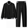 Barocco Imperial Trim Men's Lounge Set - Black
