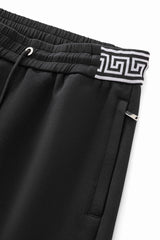 Barocco Imperial Trim Men's Lounge Set - Black