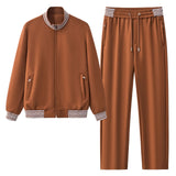 Barocco Imperial Trim Men's Lounge Set - Brown