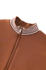 Barocco Imperial Trim Men's Lounge Set - Brown