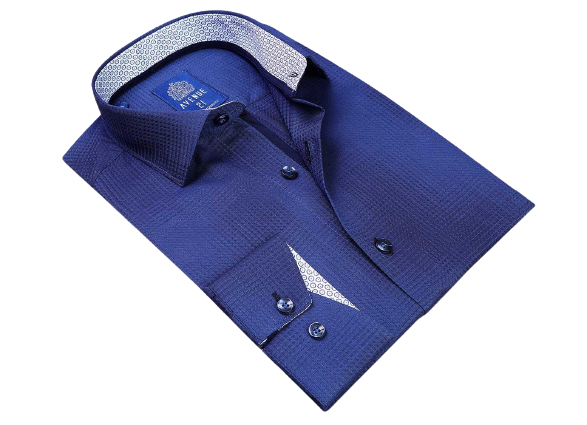 Elegance Redefined: The Luxurious European Crafted, Tailored-Fit Button-Down Men's Dress Shirt | K04