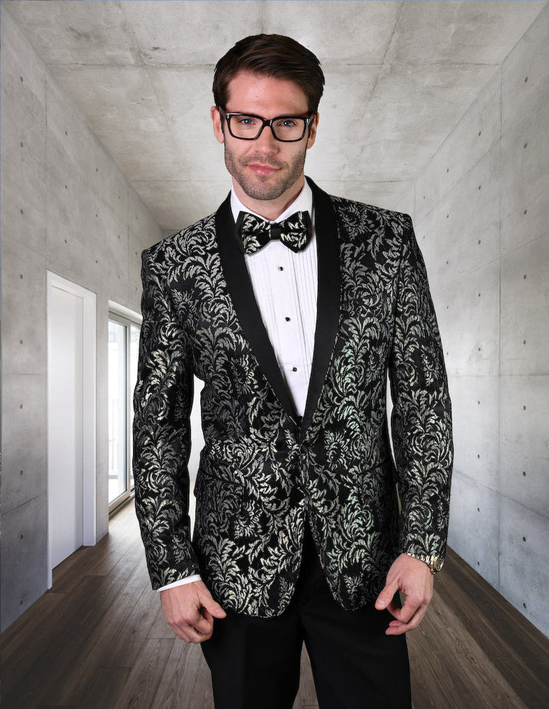 Single Jacket With Matching Bow Tie| LJ-100| Black