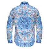 Barocco Boldly Paisley Men's Shirt - Sky