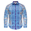 Barocco Boldly Paisley Men's Shirt - Sky