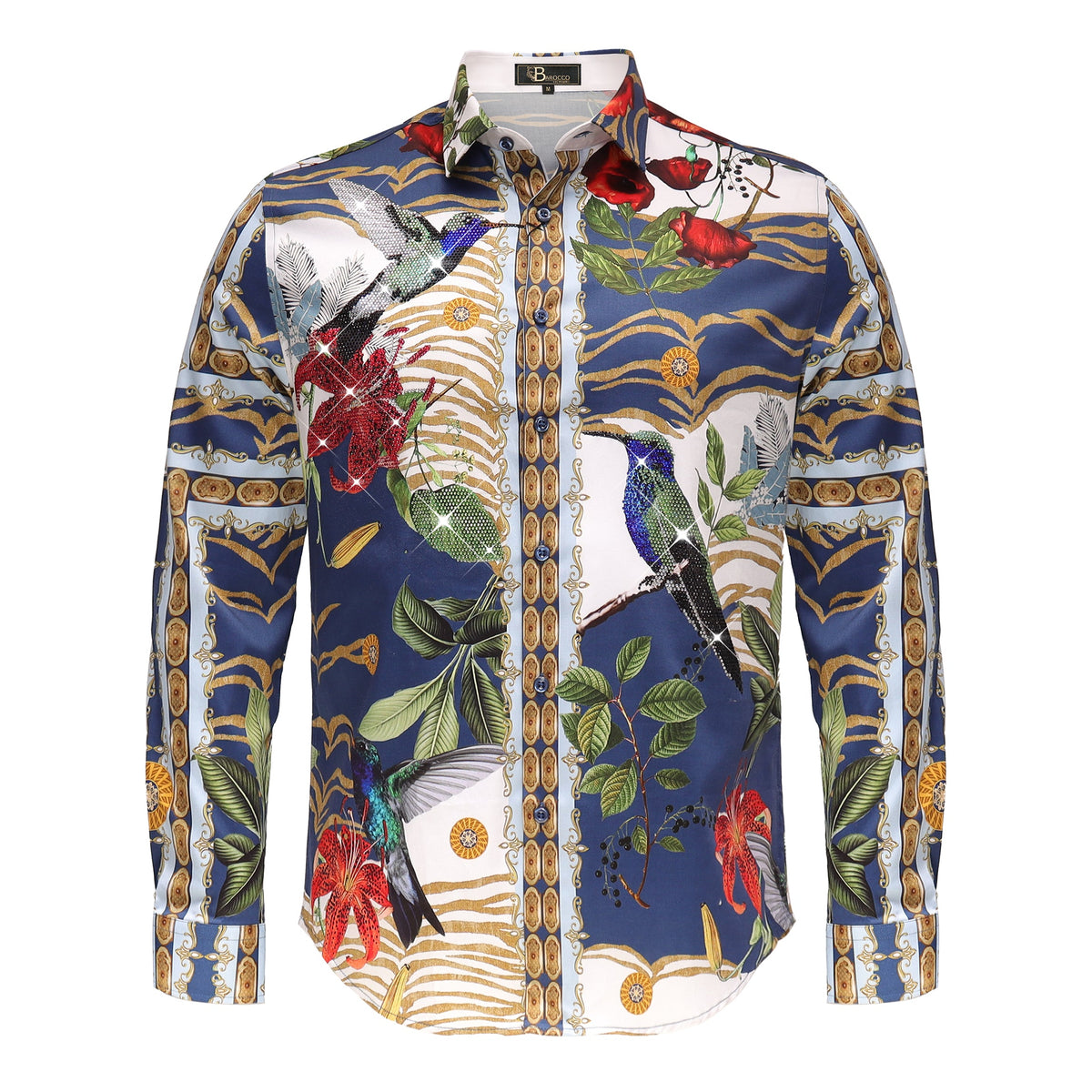 Barocco Hummingbird Harmony Men's Shirt - Multi