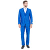 Tazzio Mens-suit 3-PC Sharkskin Slim Fit