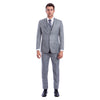 Men's Hybrid-Fit 3pc Sharkskin Suit w/ Expandable Waistband