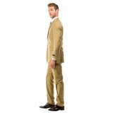 Men's Hybrid-Fit 3pc Sharkskin Suit w/ Expandable Waistband