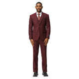 Men's Hybrid-Fit 3pc Tweed Suit w/ Expandable Waistband