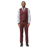 Men's Hybrid-Fit 3pc Tweed Suit w/ Expandable Waistband
