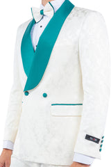 2 PC Satin Shawl Collar Suit