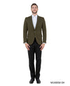 Mens Peak Lapel Blazer Only Solid Pattern