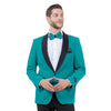Men's Velvet Slim-Fit Blazer w/ Satin Shawl Collar