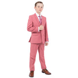 Perry Ellis Boy's 5pc Solid Suit