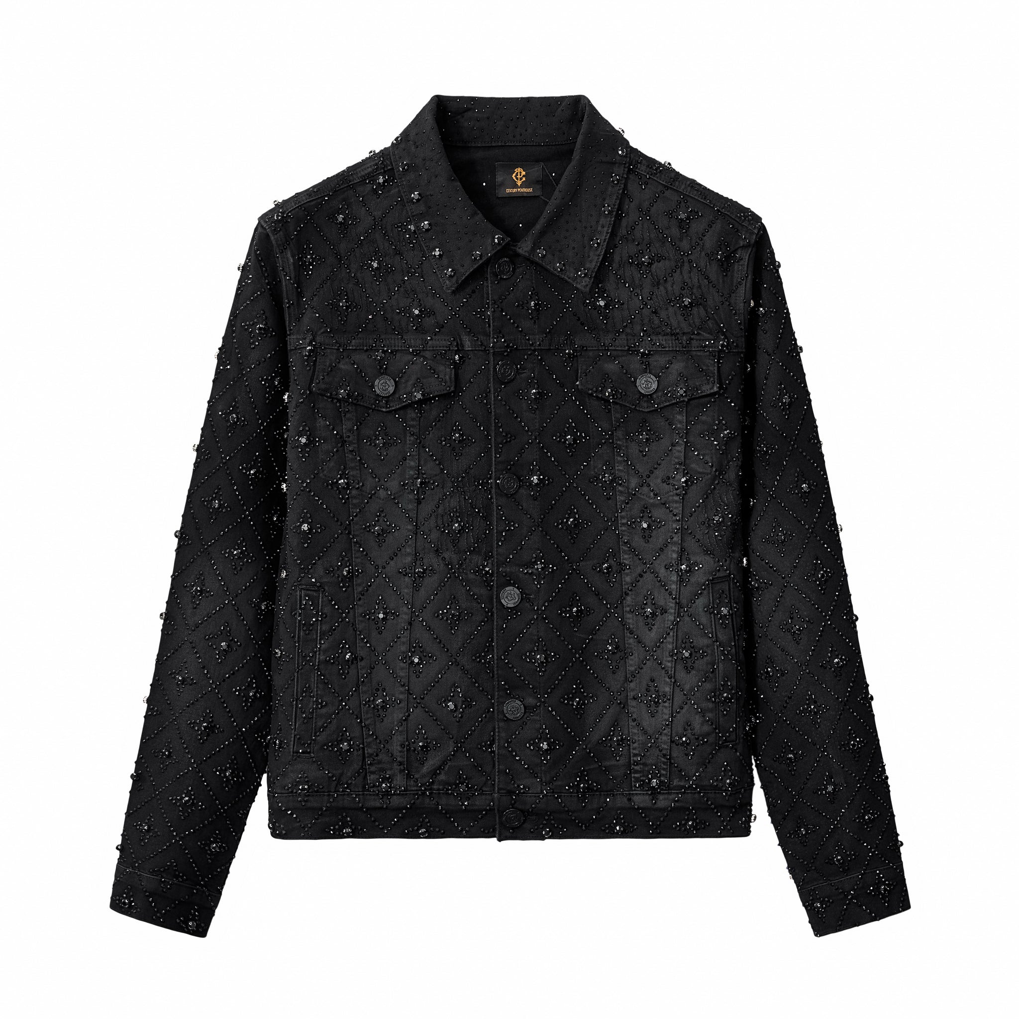 Men's Slim Fit Studded Denim Jacket – Modern Style & Premium Fit