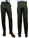 Men’s Hunter slim fit flat-front pants super 150’s wool STATEMENT SUITS PL-100