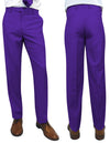 Men’s Purple slim fit flat-front pants super 150’s wool STATEMENT SUITS PL-100