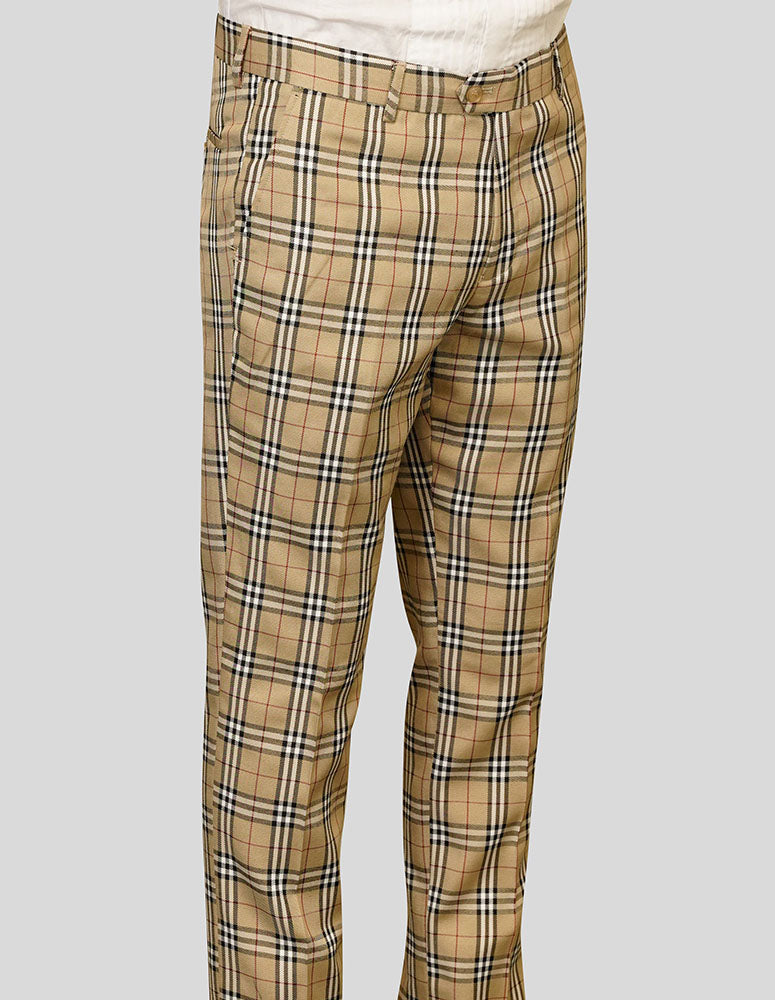 Slim Fit Flat Front Dress Pants, Super 150\'S Italian Fabric| PL-302| Tan